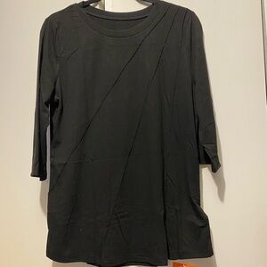 Elegant Black Long Sleeve Women's Top